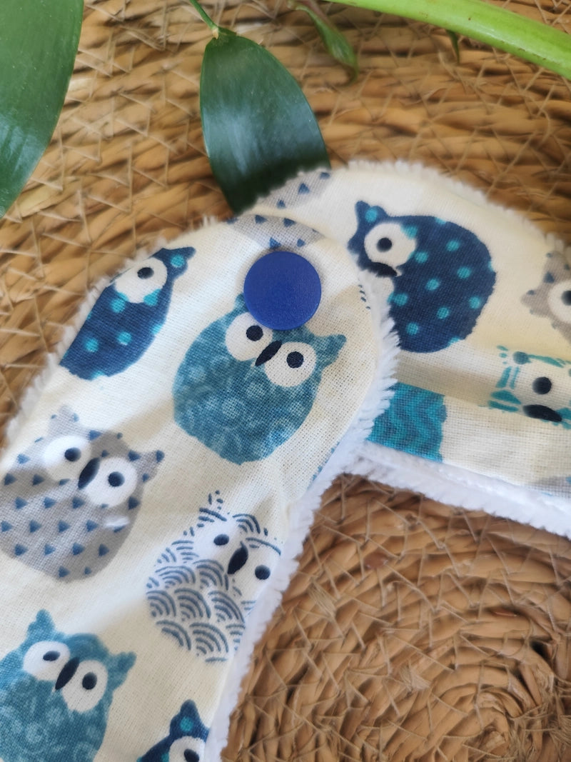 Bavoir bandana "Hibou"