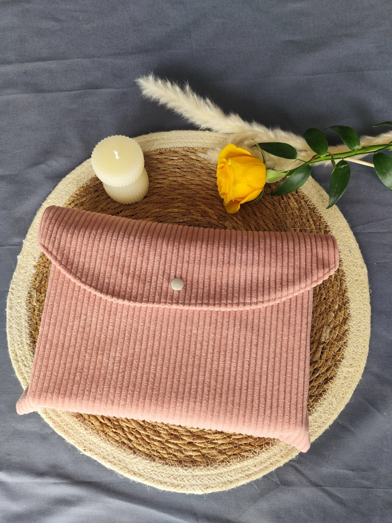 Housse de livre broché "Velours Rose"