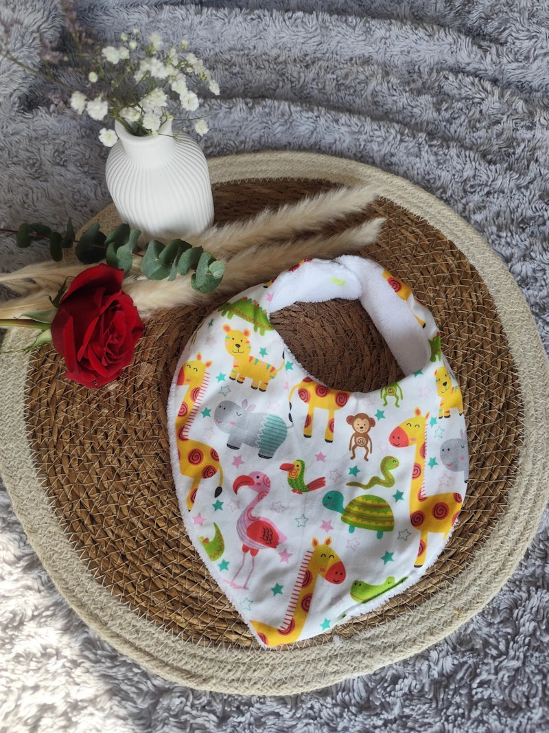 Bavoir bandana "Animaux"