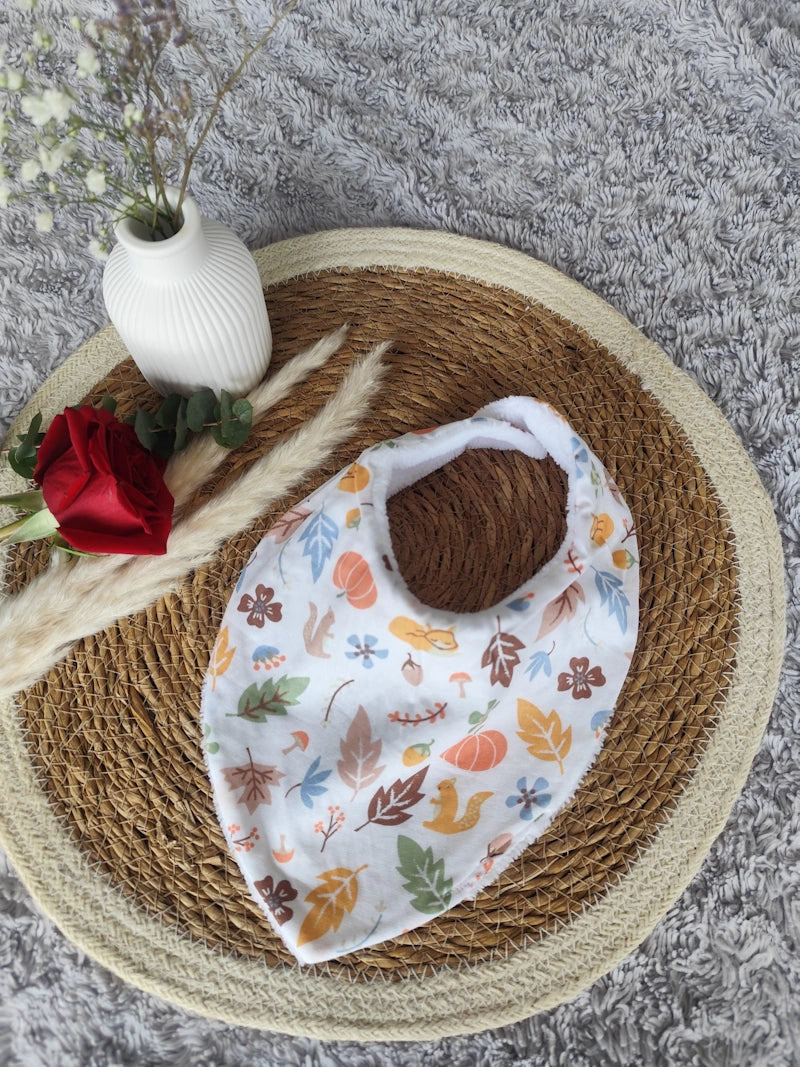 Bavoir bandana "Automne"