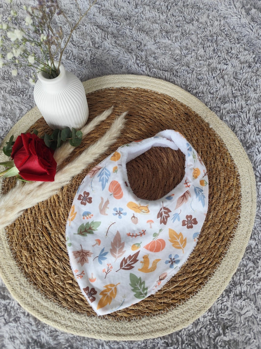 Bavoir bandana "Automne"