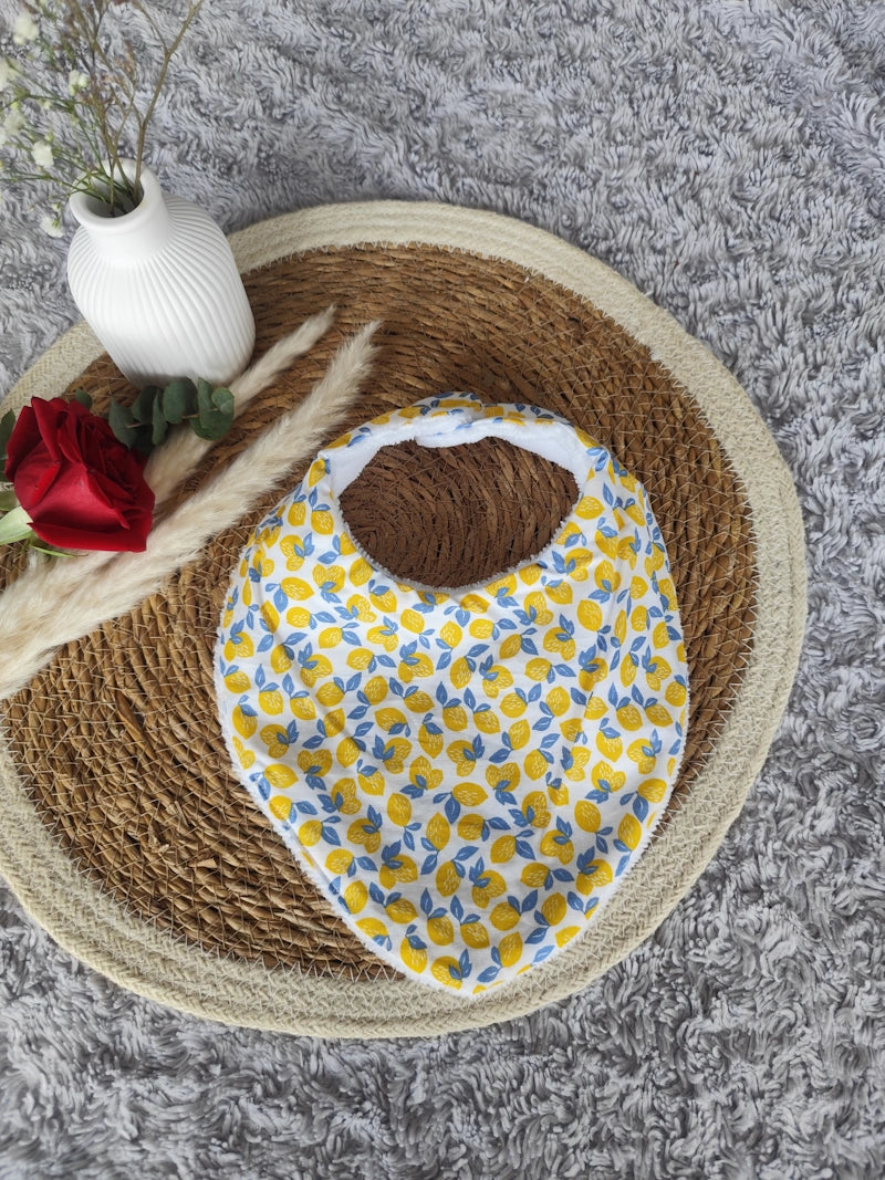 Bavoir bandana "Citron"
