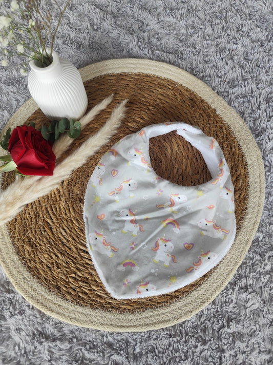 Bavoir bandana "Licorne"