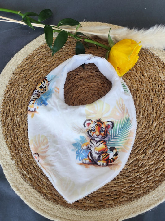 Bavoir bandana "Tigre"