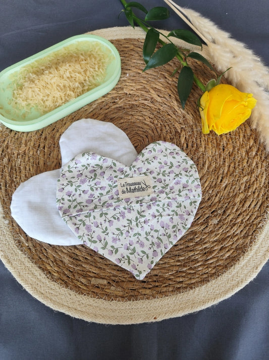Bouillotte sèche "Fleurs Violettes"