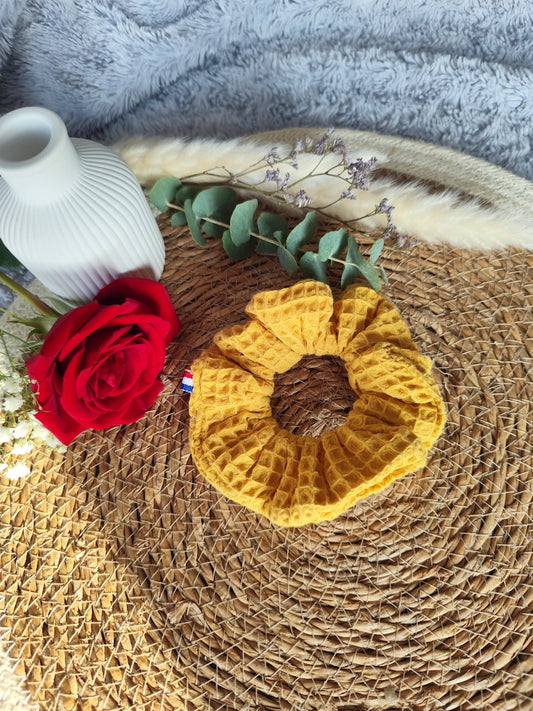 Chouchou "Nid d'abeille Moutarde"