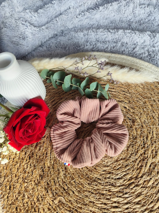 Chouchou "Velours Rose"